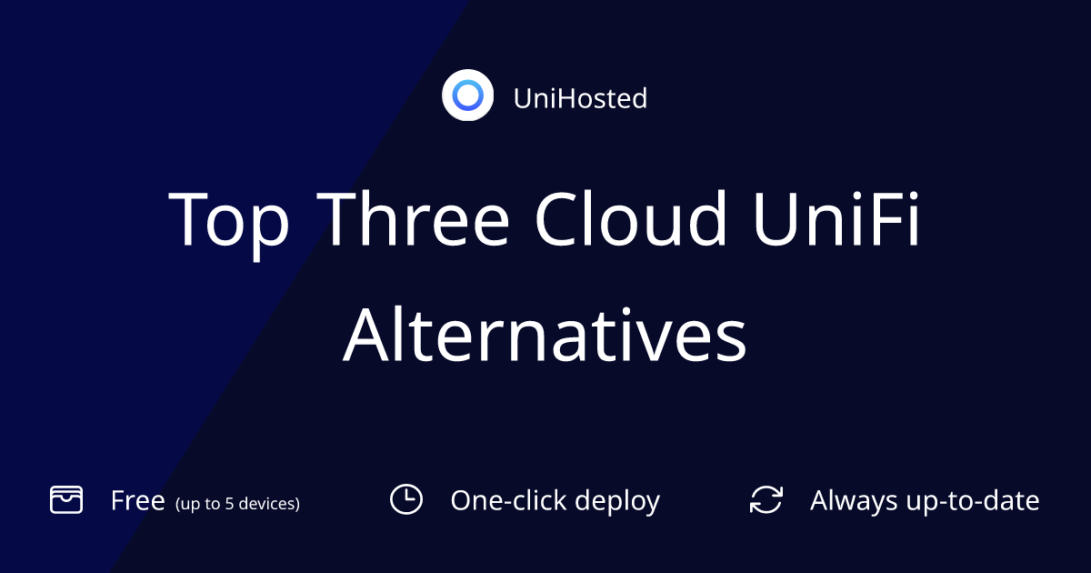 Top Three Cloud UniFi Alternatives