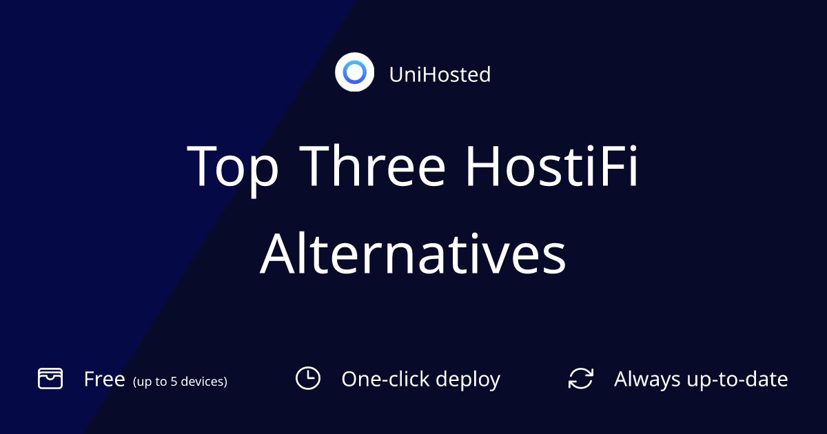 Top Three HostiFi Alternatives