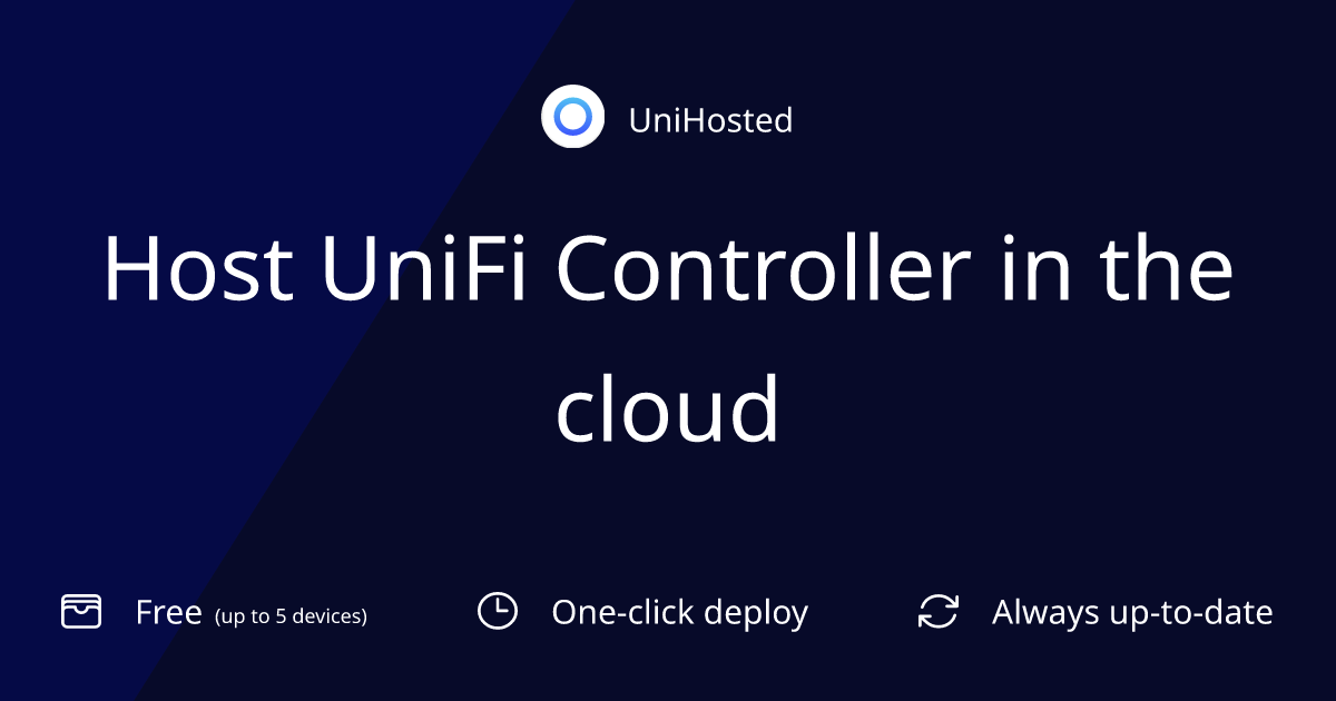 Host UniFi Controller in the cloud