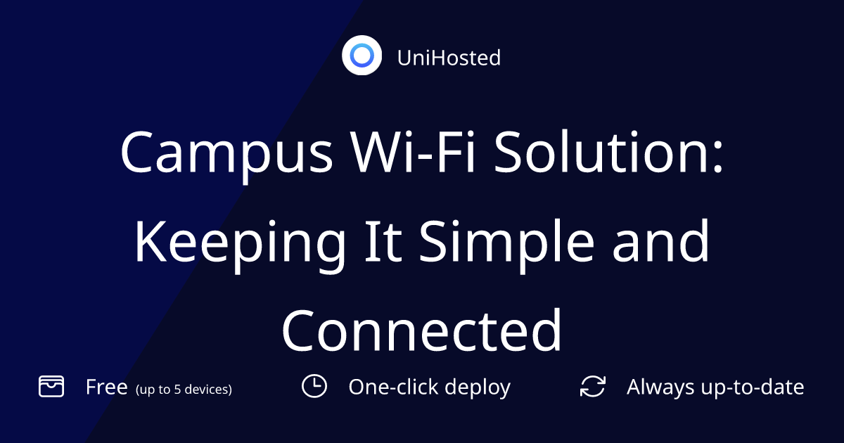 Campus Wi-Fi solution: Keeping it simple and connected