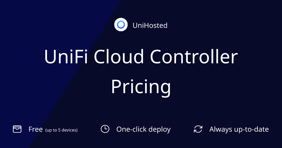 UniFi Cloud Controller Pricing