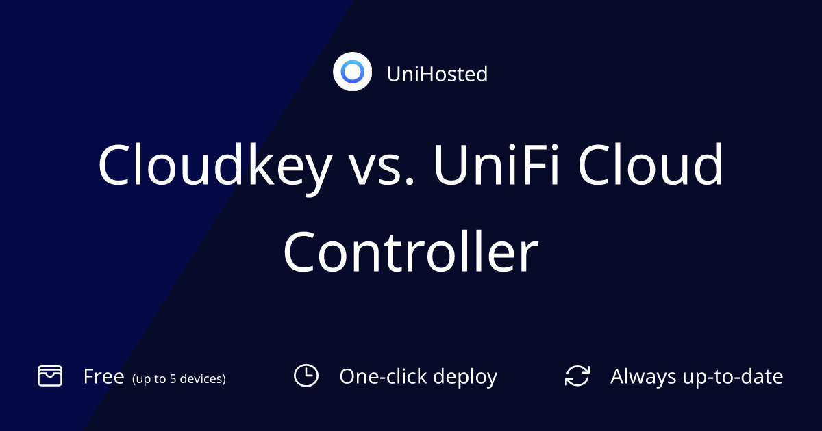 Cloudkey vs. UniFi Cloud Controller
