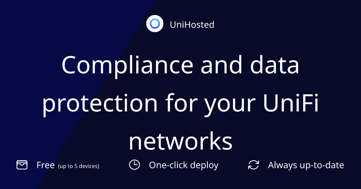 Compliance and data protection for your UniFi networks
