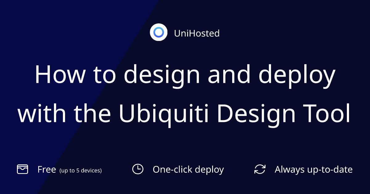 How to design and deploy with the Ubiquiti Design Tool