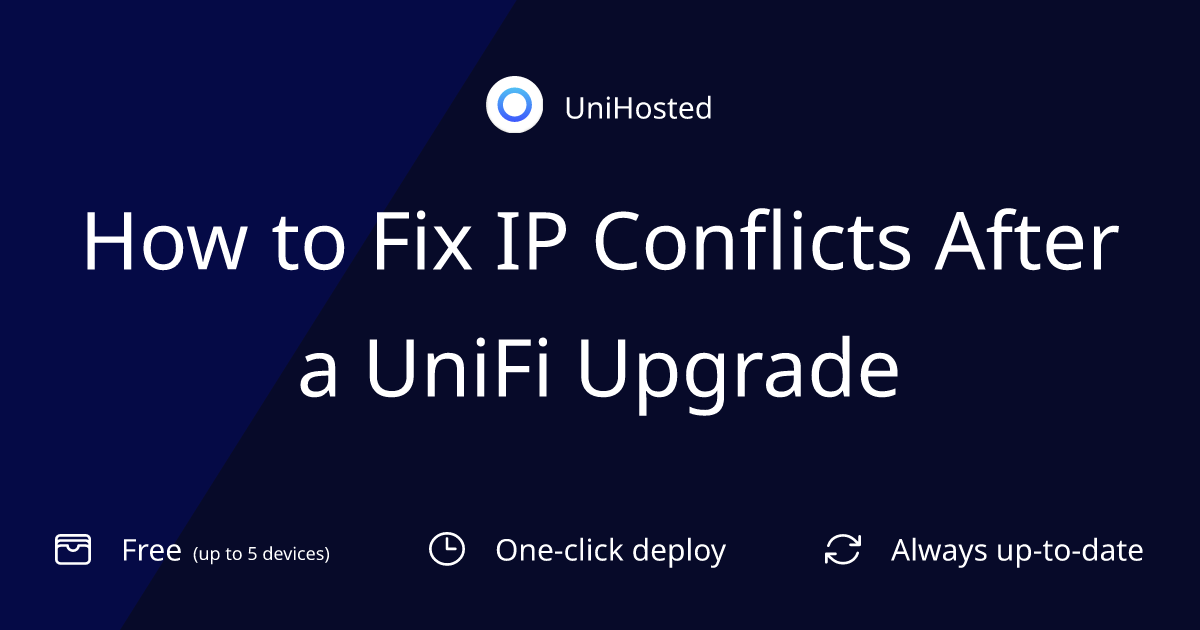 How to Fix IP Conflicts After a UniFi Upgrade