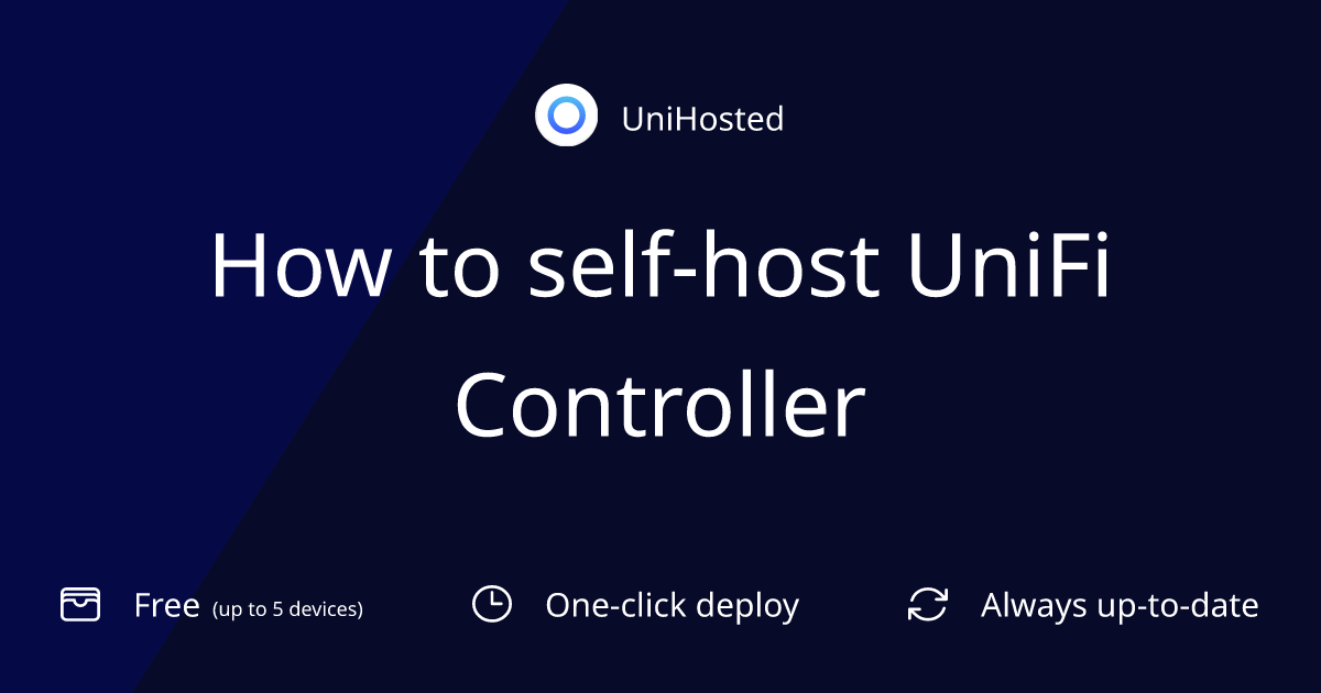 How to self-host UniFi Controller