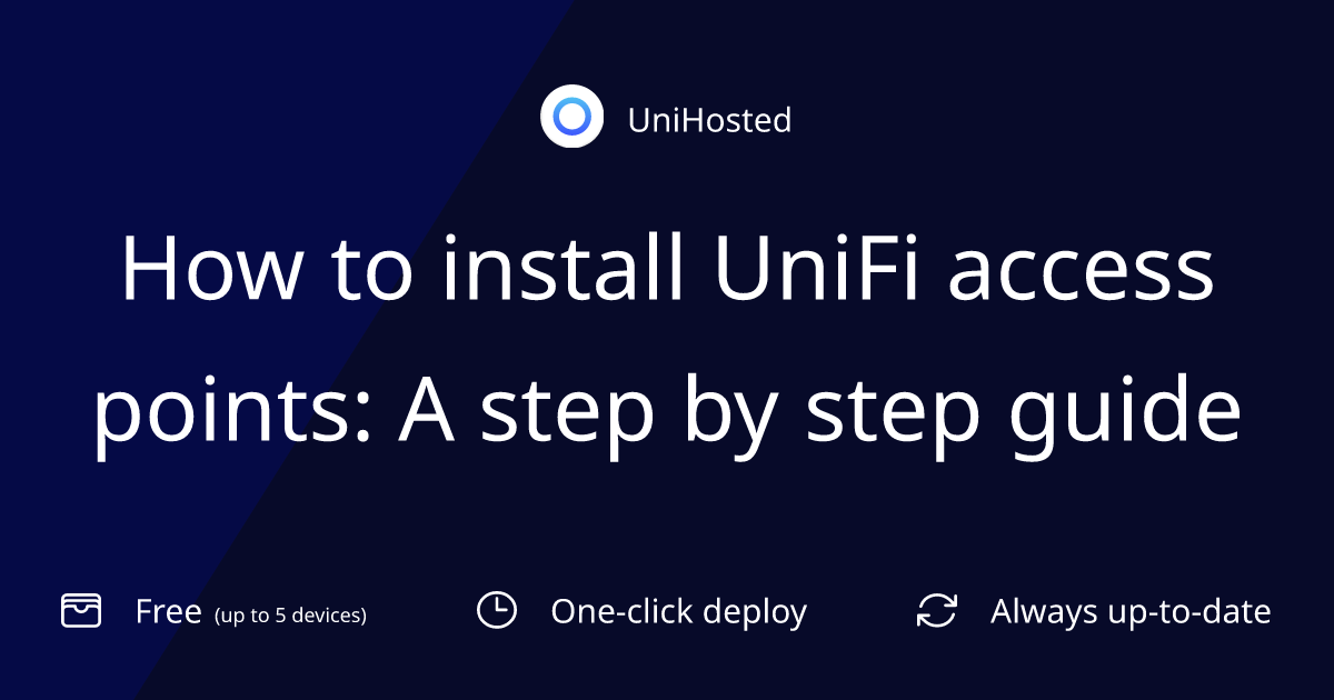 How to install UniFi access points: A step by step guide