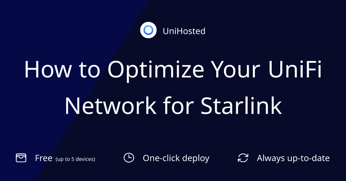 How to Optimize Your UniFi Network for Starlink