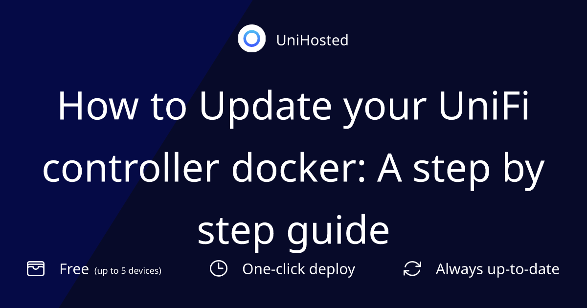 How to Update your UniFi controller docker: A step by step guide