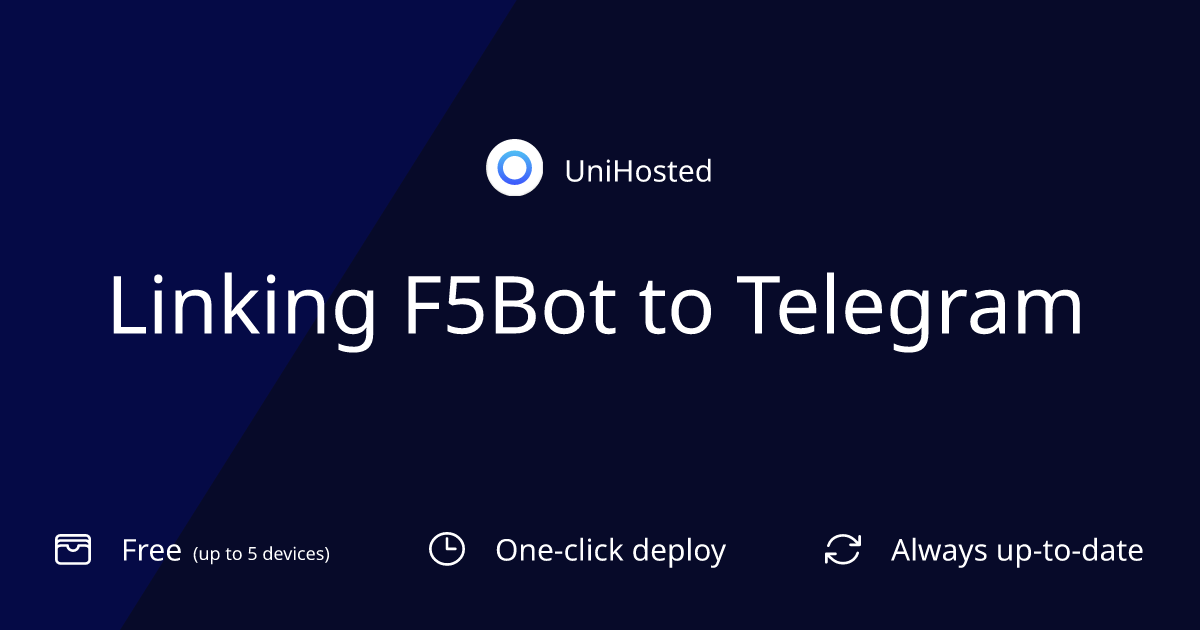 Linking F5Bot to Telegram