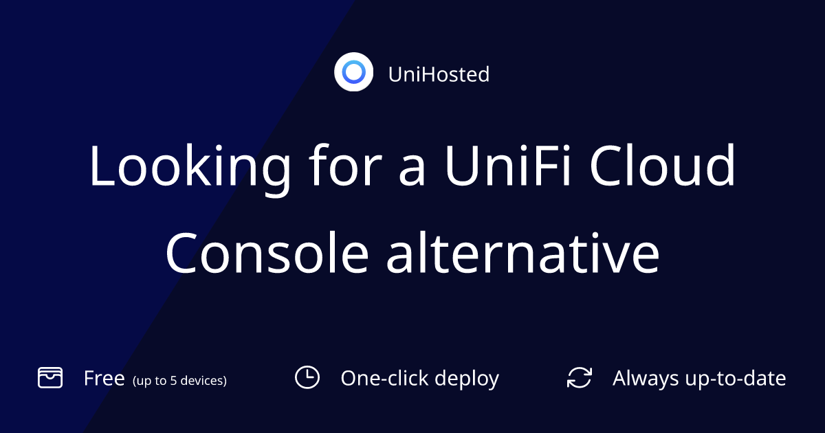Looking for a UniFi Cloud Console alternative