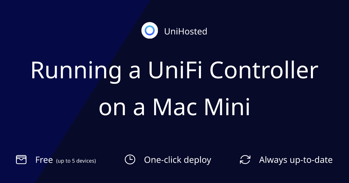 Running a UniFi Controller on a Mac Mini