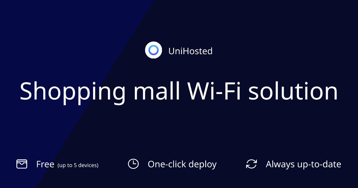 Shopping mall Wi-Fi solution
