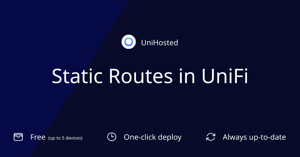 Static Routes in UniFi