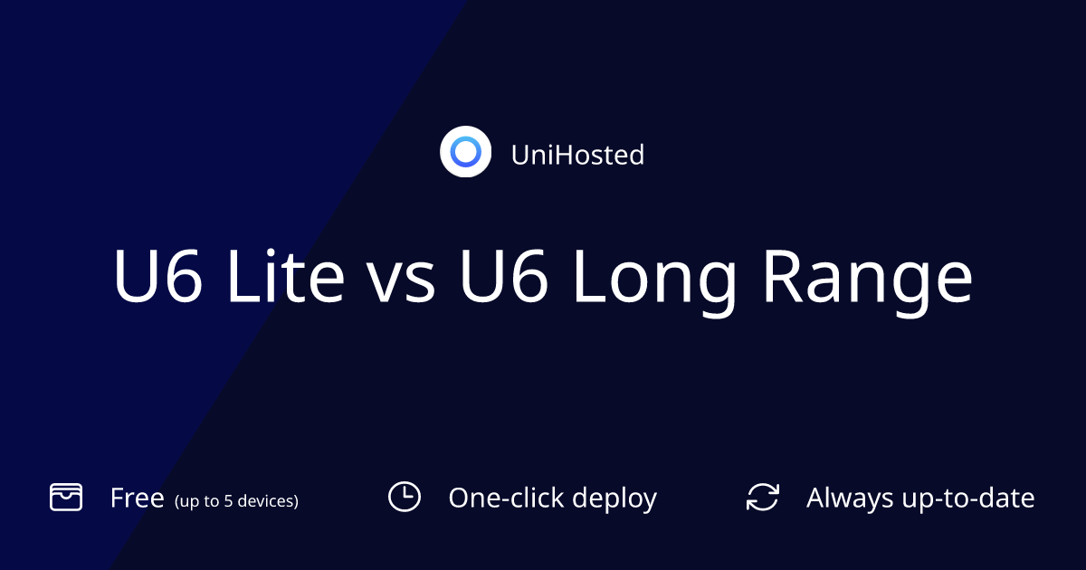 U6 Lite vs U6 Long Range