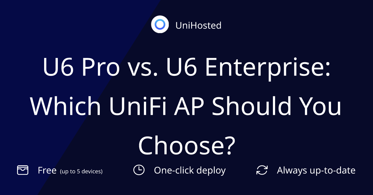 U6 Pro vs. U6 Enterprise: Which UniFi AP Should You Choose?