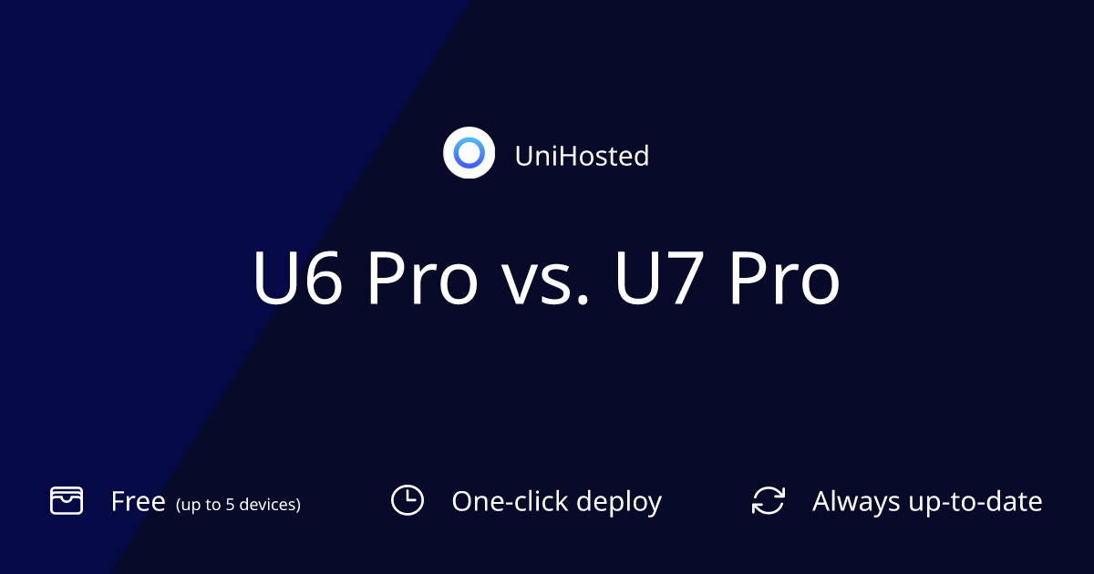 U6 Pro vs. U7 Pro