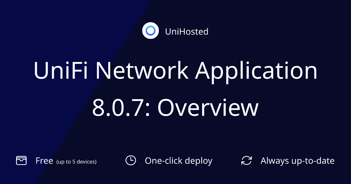 UniFi Network Application 8.0.7: Overview