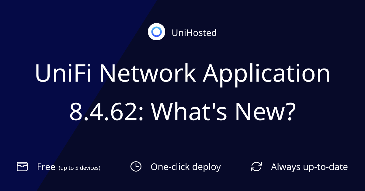 UniFi Network Application 8.4.62: What's New?