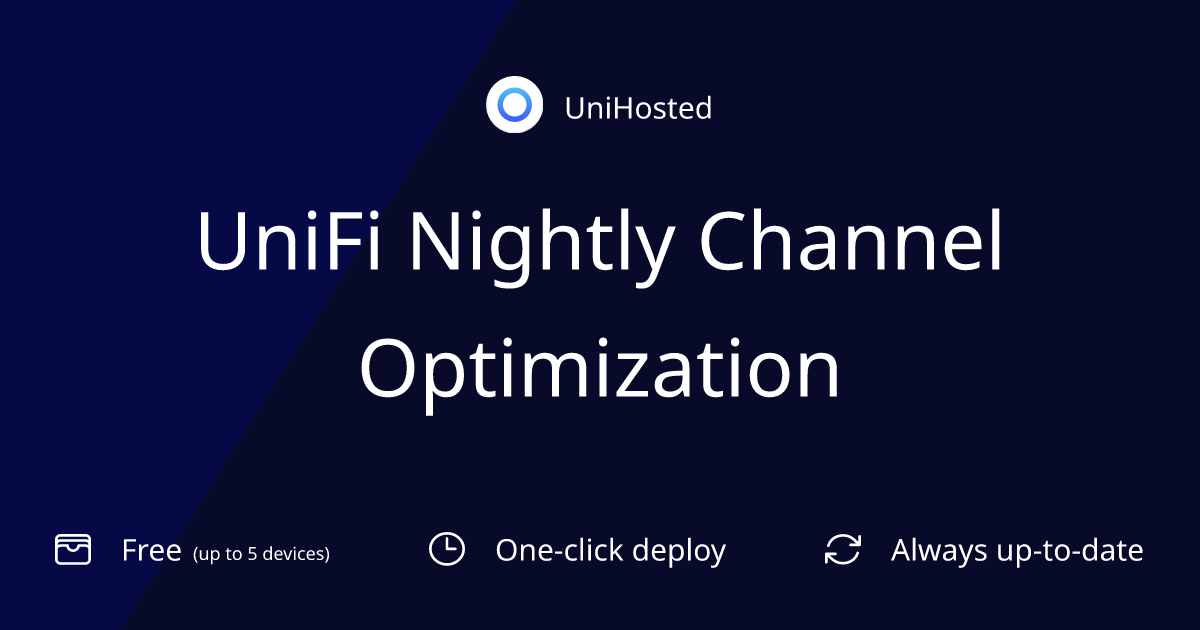 UniFi Nightly Channel Optimization