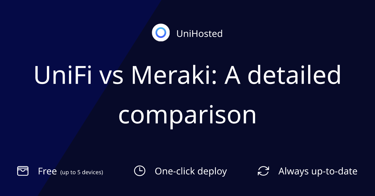 UniFi vs Meraki: A detailed comparison